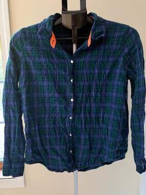 Aerie Women's Size S Plaid Button Down Flannel Shirt